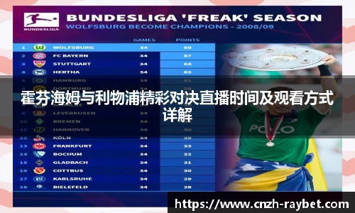 霍芬海姆与利物浦精彩对决直播时间及观看方式详解